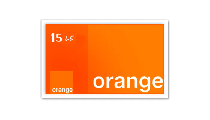 Orange card 15 Pound