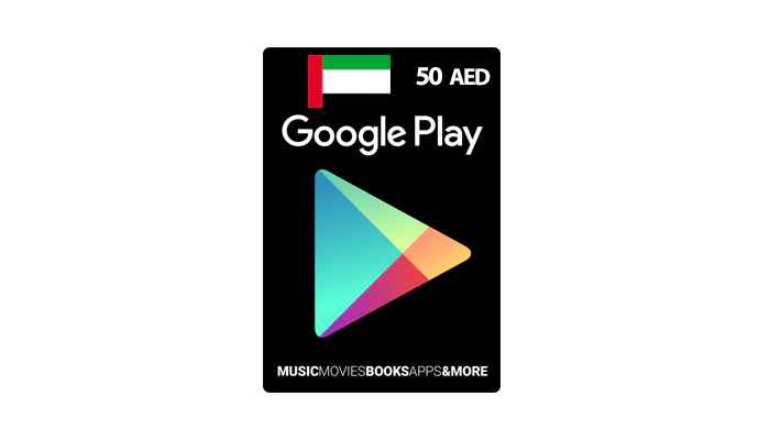 شراء بطاقة جوجل بلاي اماراتي 50 درهم بـ ممكن | ايزي باي فور نت