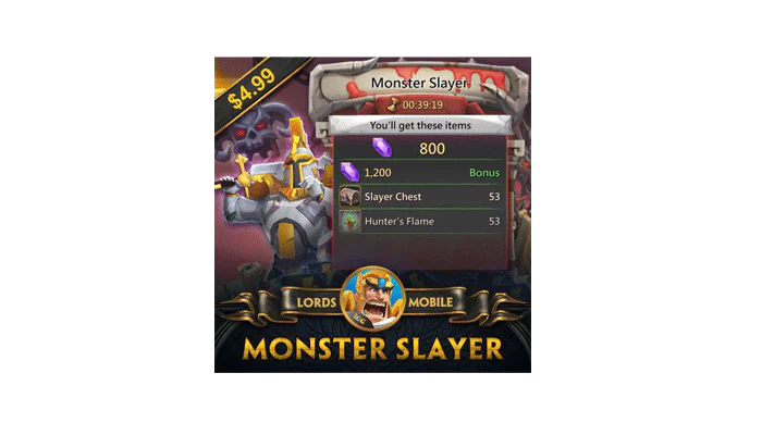 Buy Lords Mobile Card (Monster Slayer) with Momkn | EasyPayForNet