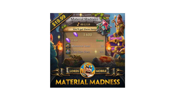 Buy Lords Mobile Card (Material Madness) with Orange Money (Reseller) | EasyPayForNet