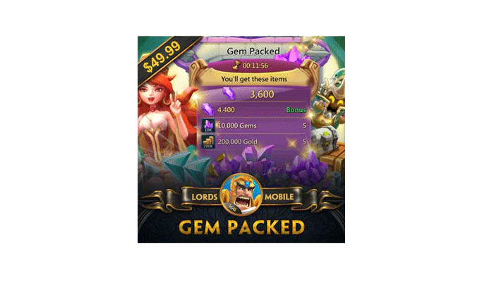 Buy Lords Mobile Card (Gem Packed) with OPay | EasyPayForNet