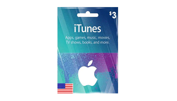 Buy iTunes USD 3 Gift Card with Voucherry | EasyPayForNet
