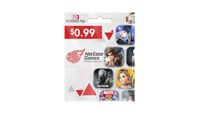 Buy NetEase Game Code (Pudding Pay) USD 0.99 (Global) with Vodafone Cash | EasyPayForNet
