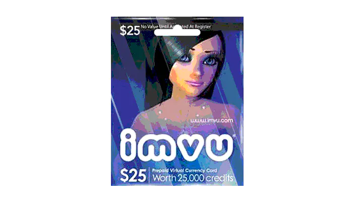 IMVU Prepaid card 25 $